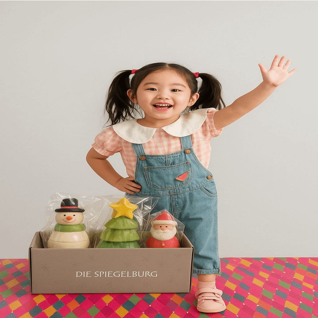 Figuras de apilar Winter magic in the Christmas forest