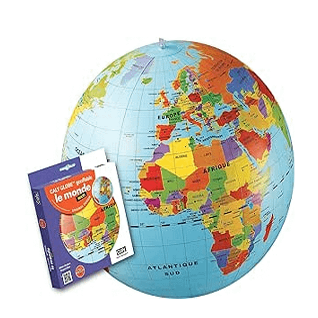 Pelota globo terraqueo inflable 50cm