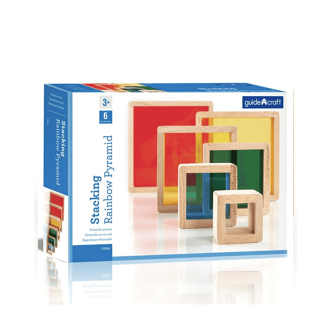 Stacking Rainbow Pyramid GUIDECRAFT - Imagen 3