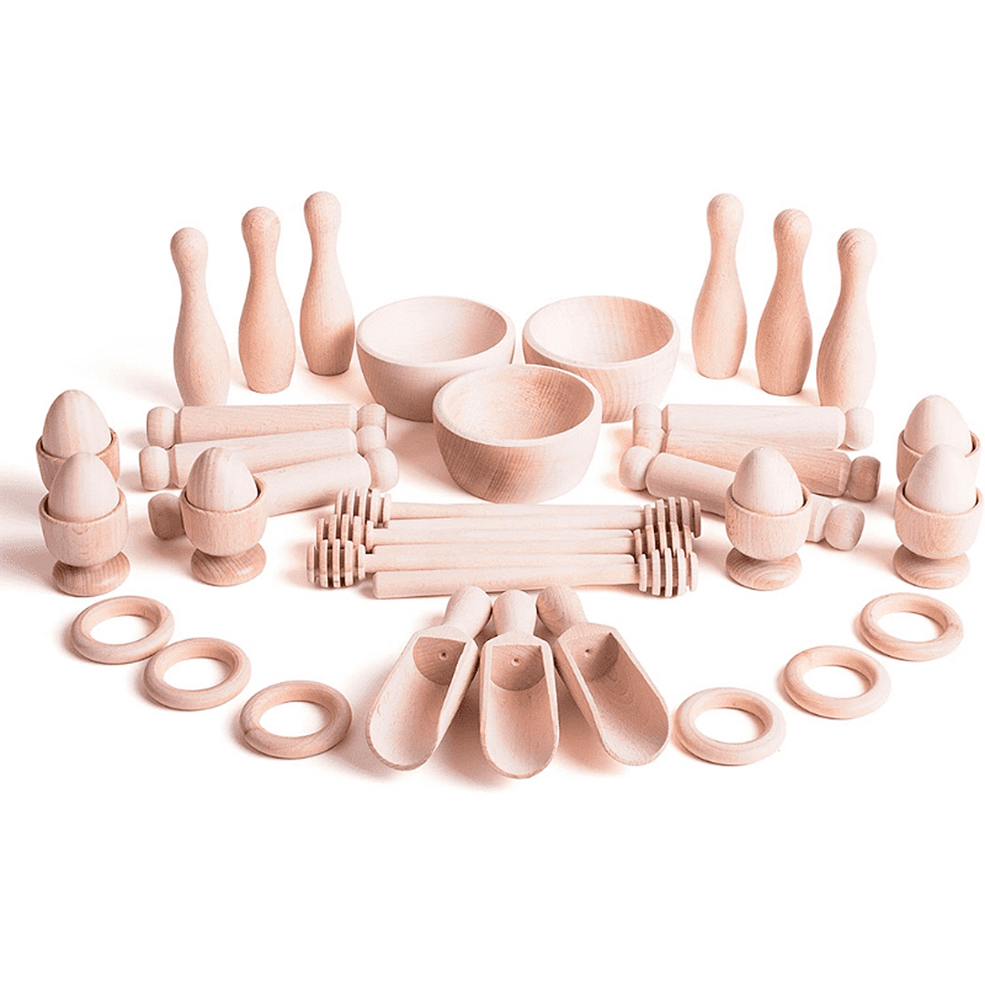 Cesto de los tesoros madera