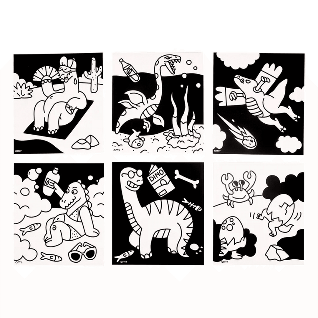 LÁMINA DE TERCIOPELO DINOS- OMY - Imagen 2