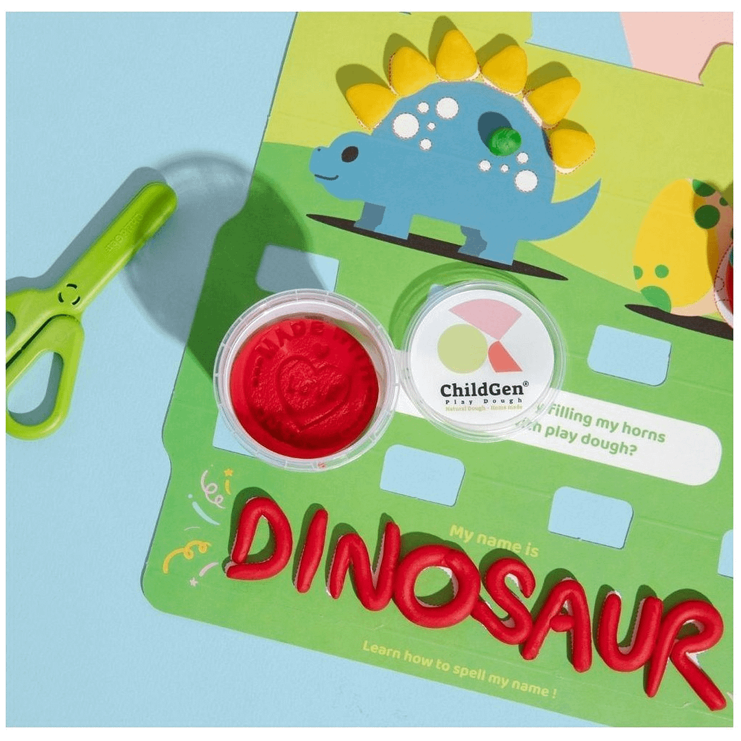 PLASTELINA NATURAL SET ECOCUP DINO-CHILDGEN - Imagen 3