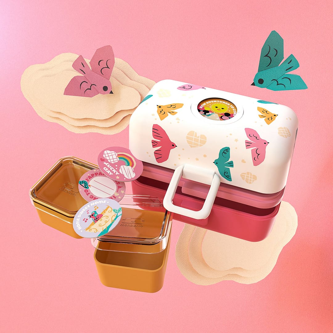 CAJA ALMUERZO TRESOR BIRDS 0,8L-MONBENTO