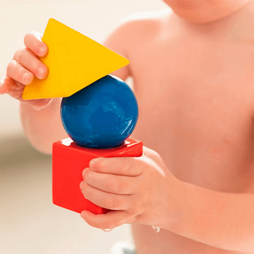 3 FIGURAS GEOMÉTRICAS COLORES PRIMARIOS BLOQUES APILABLES-OLI&CAROL - Imagen 3