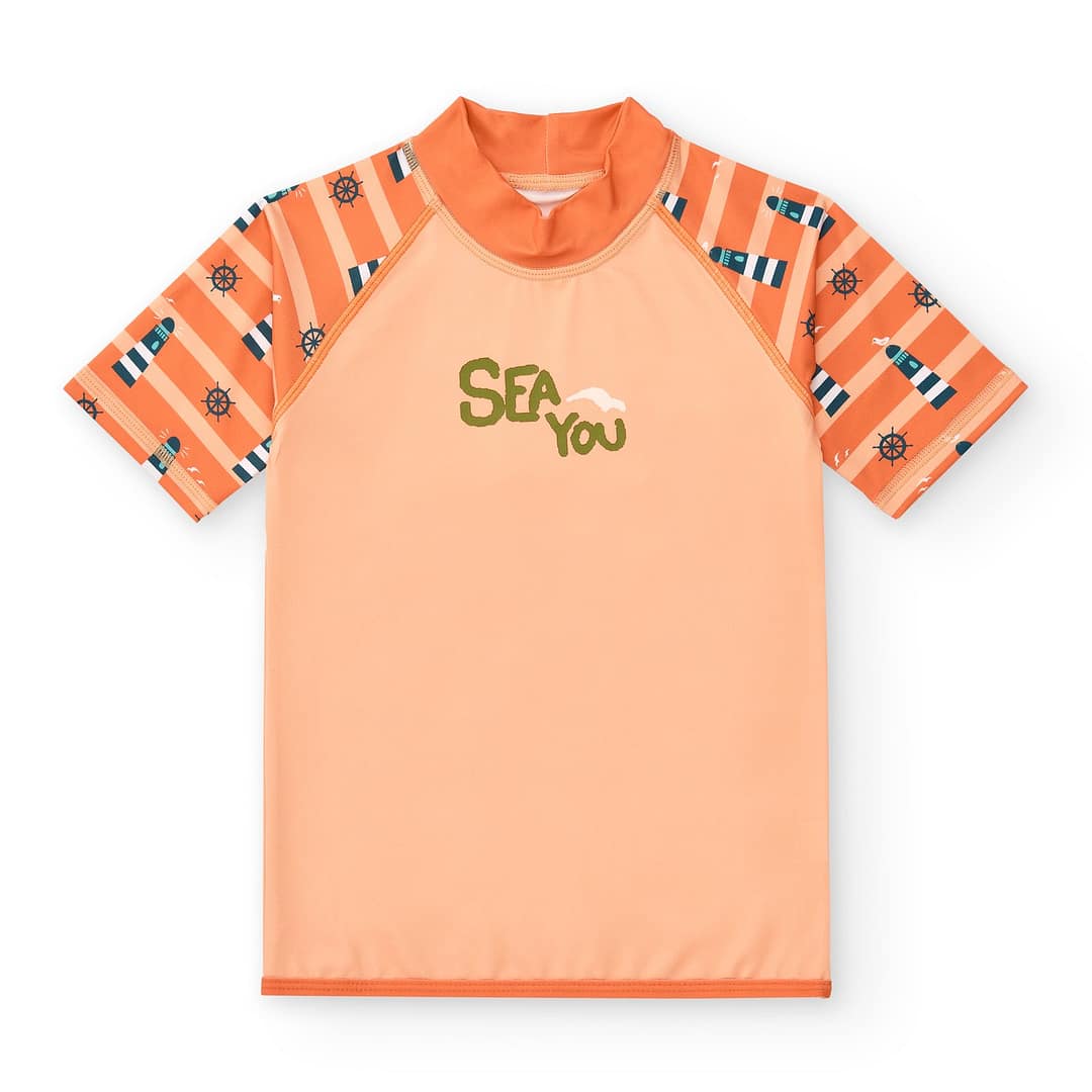 CAMISETA DE BAÑO UPF+50 MANGA CORTA FAROS-BTBOX