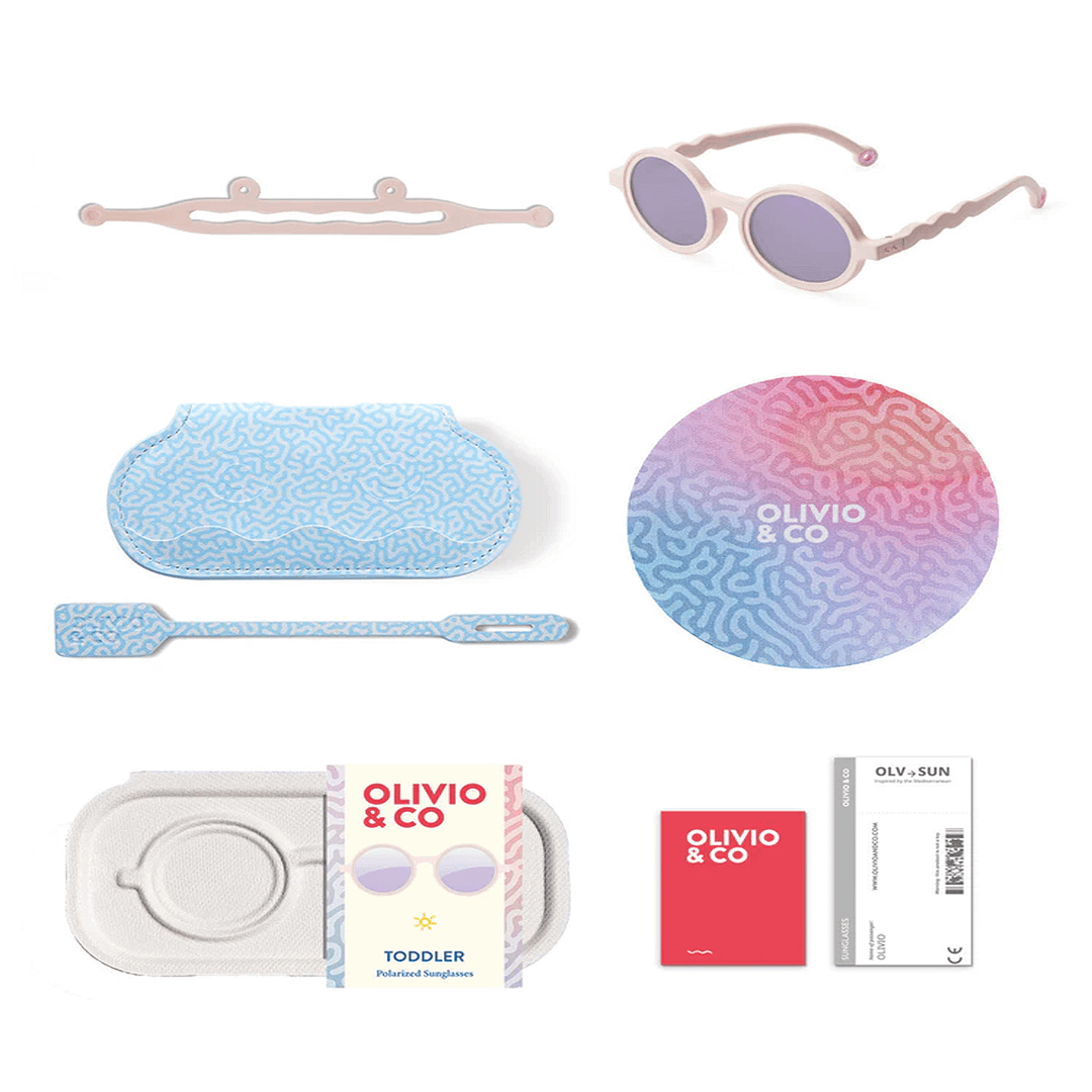 GAFAS DE SOL BEBÉ ROUND CORAL BLUSH 0-18m-OLIVIO&CO - Imagen 6