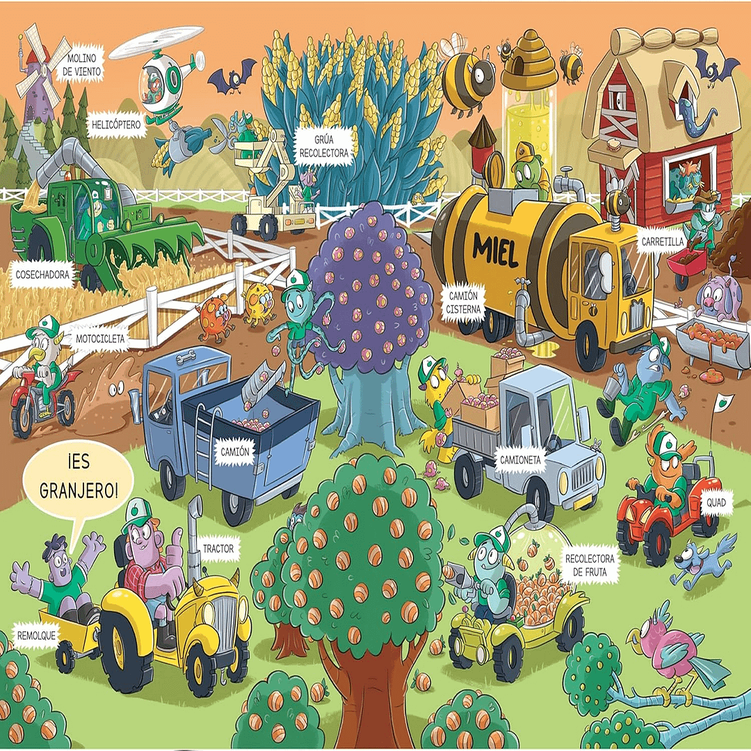 El Mundo de Escuela de Monstruos 1 - Ruedas, vías y travesuras: Aprende nuevas palabras en estos escenarios monstruosamente divertidos - Imagen 2