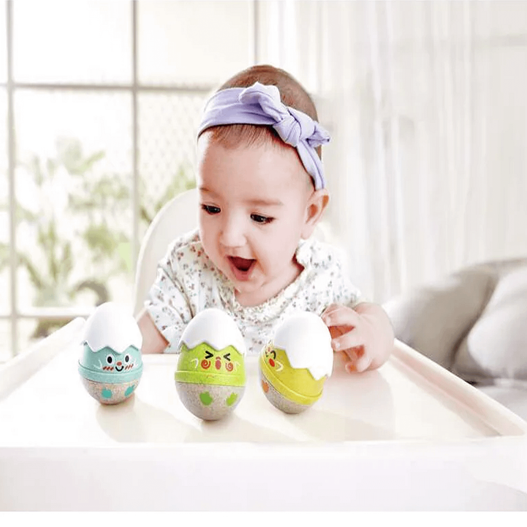 SONAJEROS FELICES TAMBALEANTES DE POLLUELOS-HAPE - Imagen 2