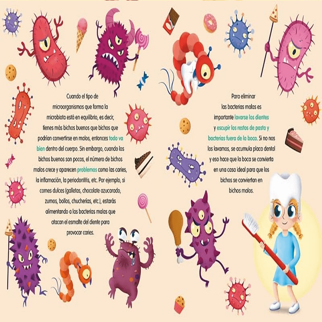 Sanotes, sanitos: Un cuento para comer sano, eliminar las bacterias malas y hacer cacas buenas (Lo más viral) - Imagen 2