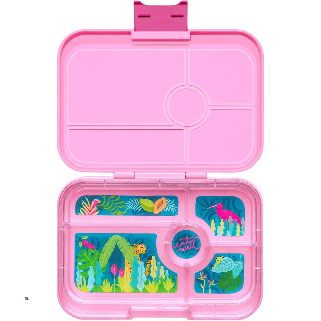 YUMBOX TARTERA 5C CAPRI PINK+JUNGLA PASTEL