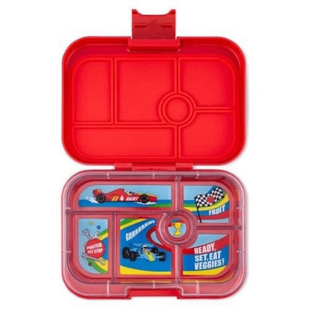 YUMBOX TARTERA ORIGINAL 6C ROAD RED +RACE CARS