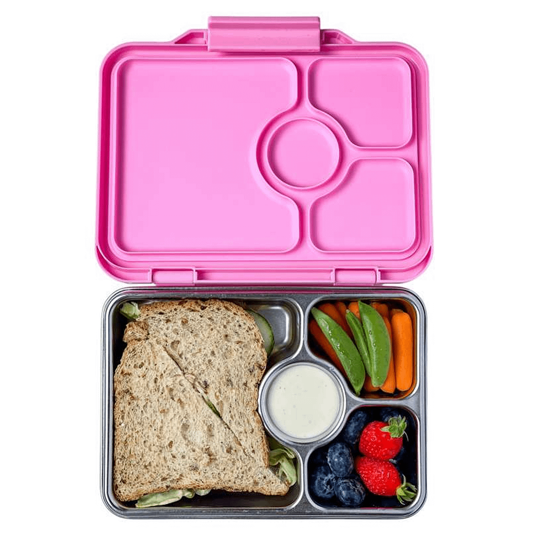 YUMBOX TARTERA ACERO INOXIDABLE ROSA - Imagen 2