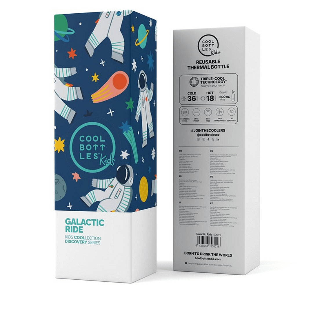 BOTELLA DE AGUA The Kids Bottle - Galactic Ride 500ml-COOL BOTTLES - Imagen 5