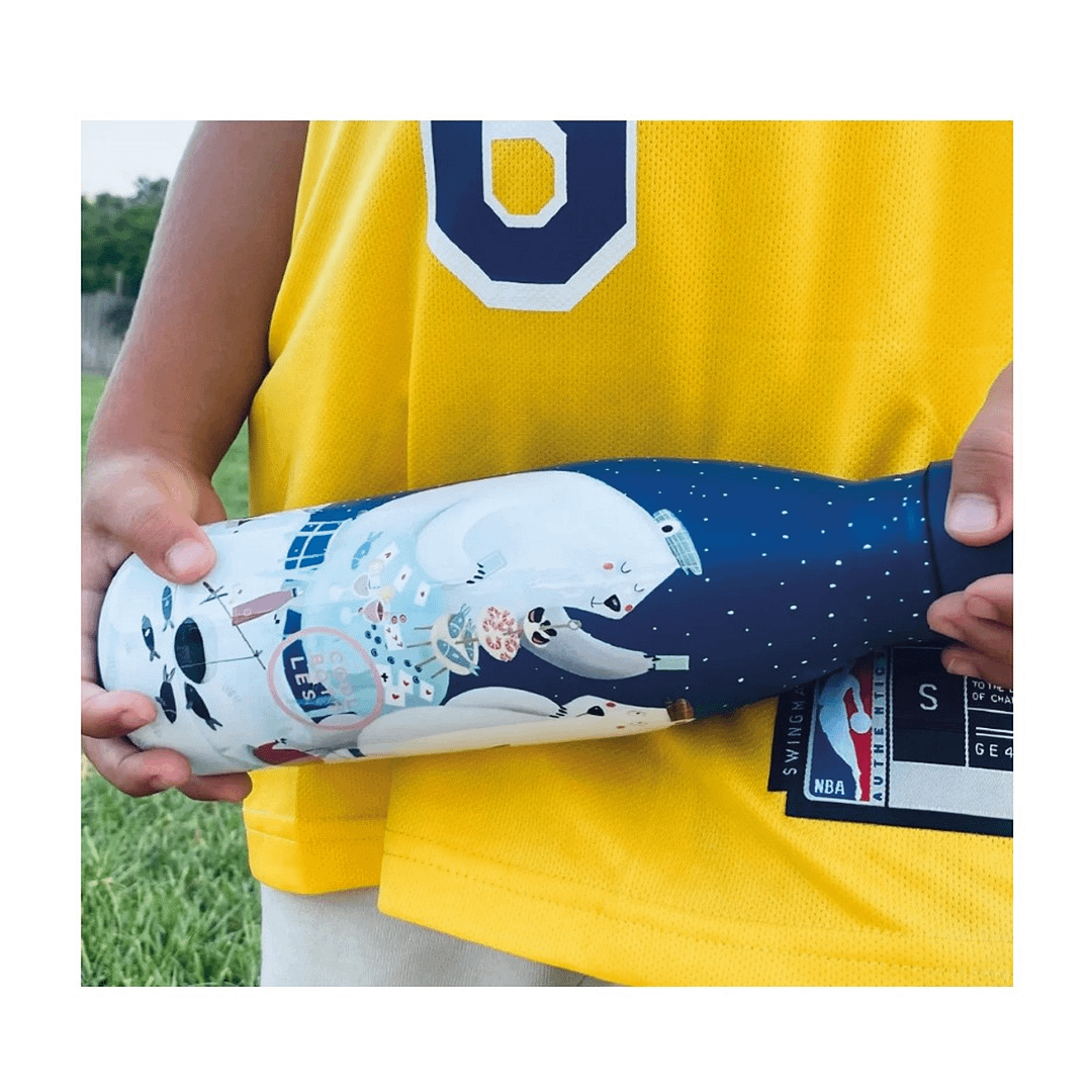 BOTELLA DE AGUA The Kids Bottle - Polar Bears 350ml-COOL BOTTLE - Imagen 4