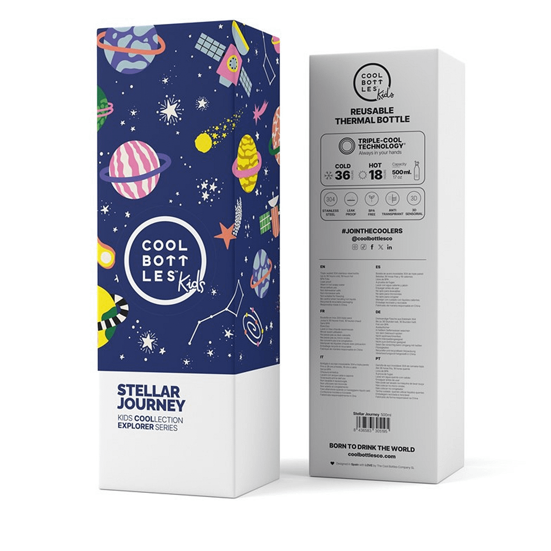 BOTELLA DE AGUA the Kids 500 ml Stellar Journey-COOL BOTTLES - Imagen 5