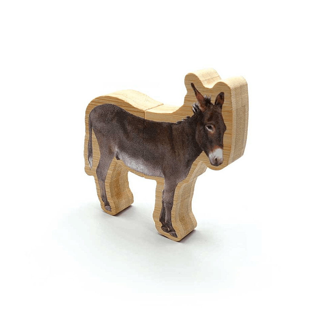 FIGURAS MAGÉTICAS DE BAMBÚ ANIMALES DE LA GRANJA - Imagen 3