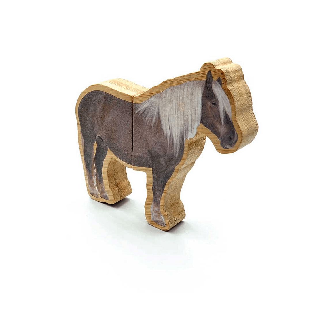 FIGURAS MAGÉTICAS DE BAMBÚ ANIMALES DE LA GRANJA - Imagen 4