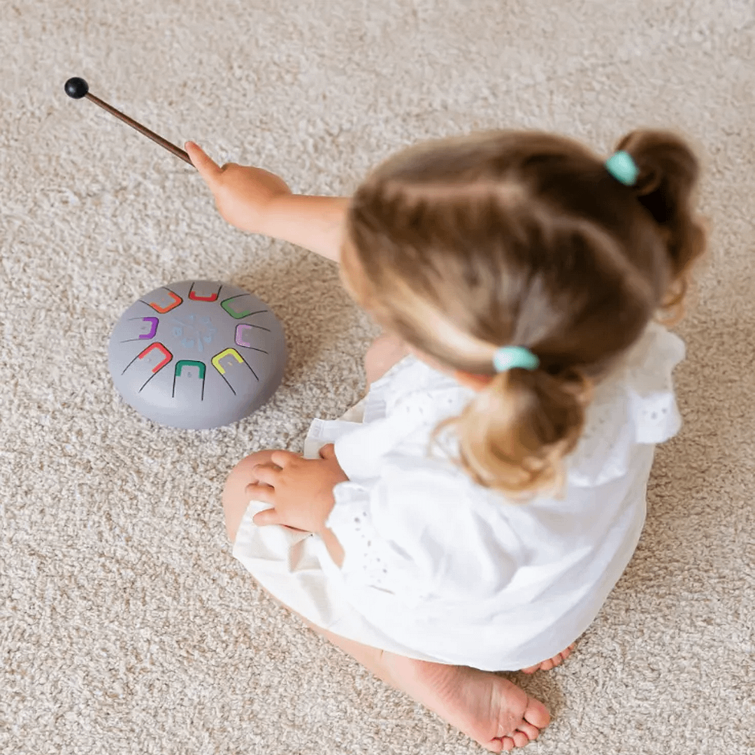 BABY TAMBÚ TAMBOR DE LENGÜETAS Y NOTAS SMOKY LOKY - Imagen 4