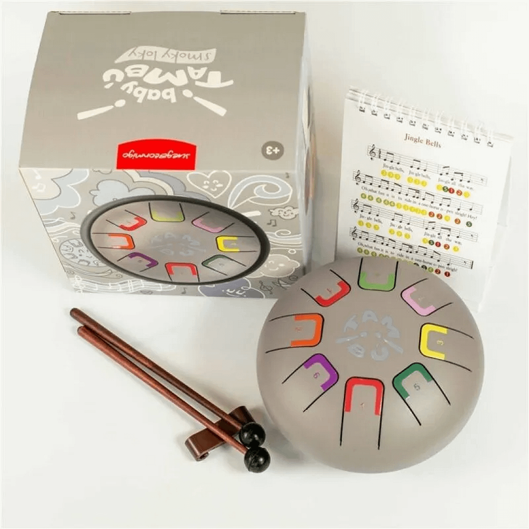 BABY TAMBÚ TAMBOR DE LENGÜETAS Y NOTAS SMOKY LOKY - Imagen 2