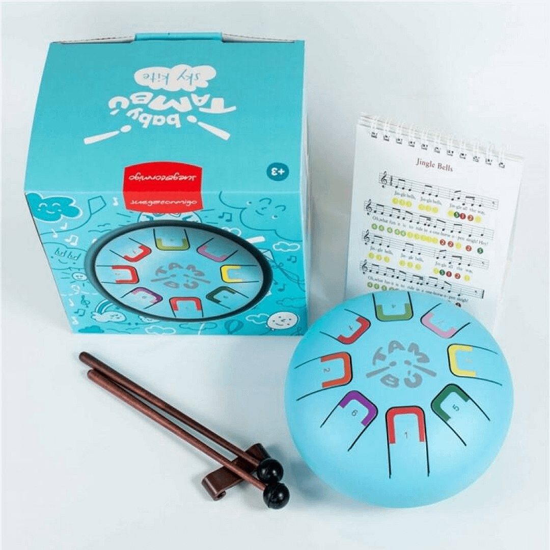 BABY TAMBÚ TAMBOR CON LENGÜETAS Y NOTAS SKY KITE - Imagen 2