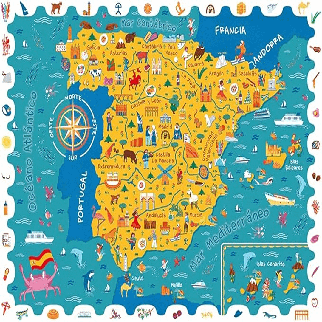 DETECTIVE PUZZLE-MAPA DE ESPAÑA 150PCS - Imagen 2