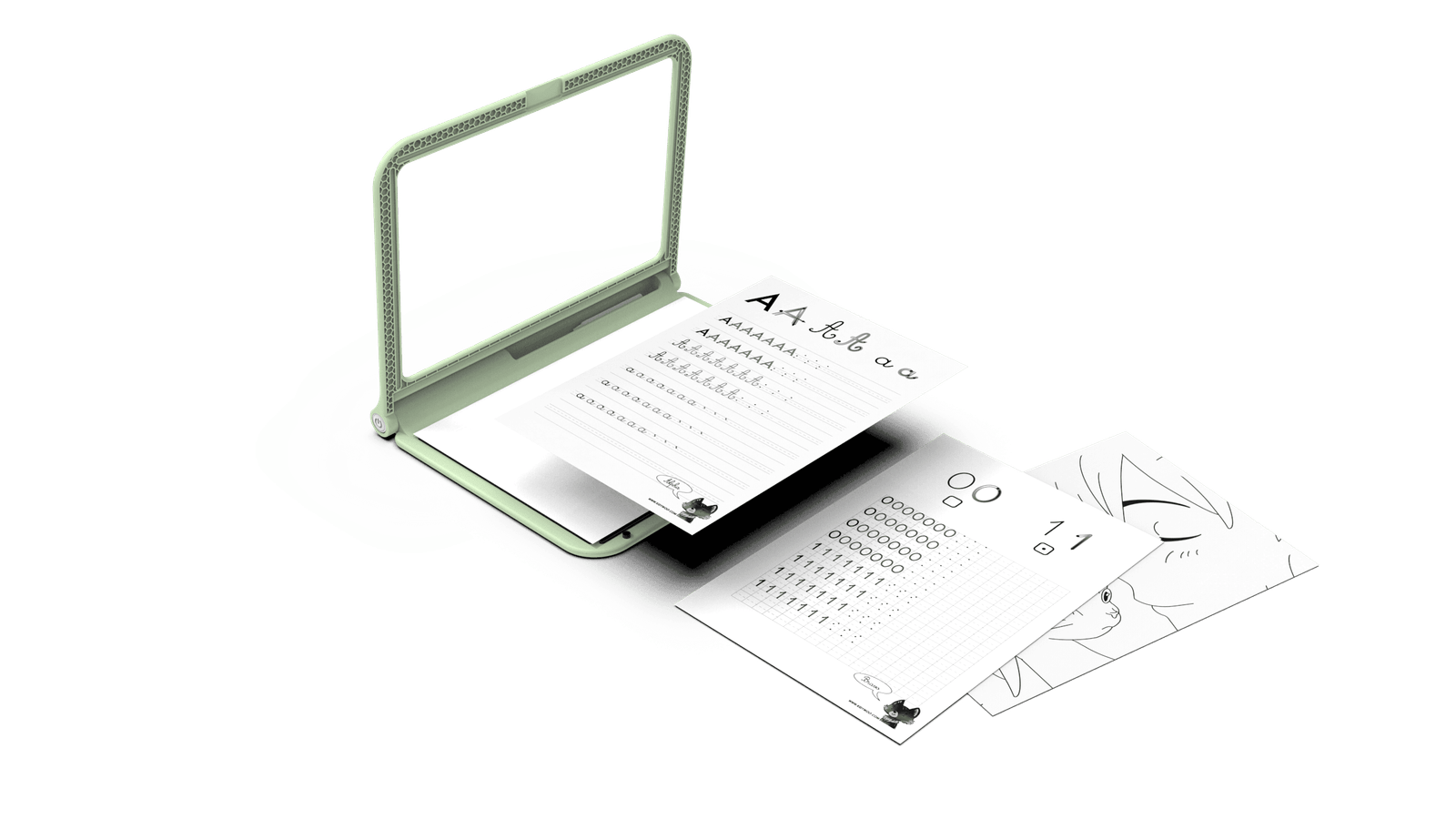 TABLETA LUZ PORTÁTIL DOBLE CARA KIDYDRAW PRO-KIDYWOLF - Imagen 3