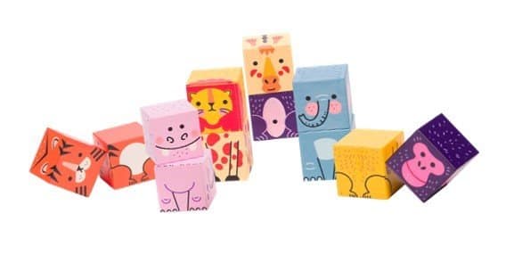 CUBOS MAGNÉTICOS ANIMALES 12 PCS-BRAINTOYS - Imagen 2