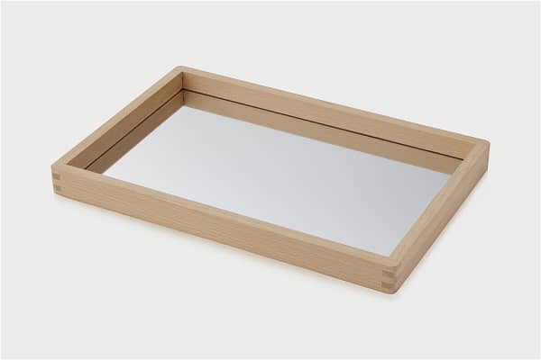 BANDEJA DE MADERA CON ESPEJO-TICKIT