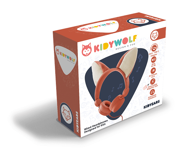 AURICULARES INFANTILES ZORRO-KIDYEARS-KIDYWOLF