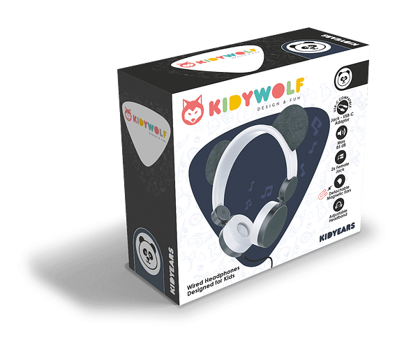 AURICULARES INFANTILES OSO PANDA-KIDYEARS-KIDYWOLF