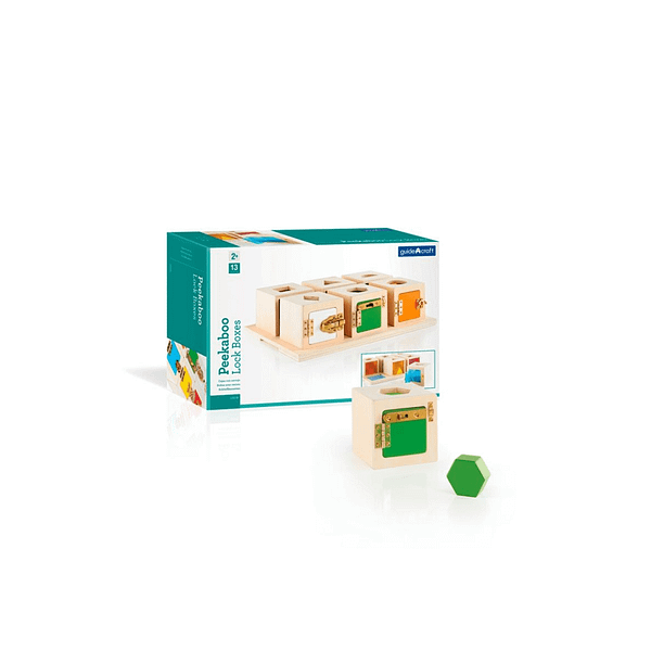 Peekaboo lock boxes set of 6-GUIDE CRAFT