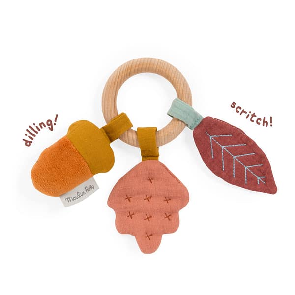 SONAJERO CON ANILLA DE MADERA APRÈS LA PLUIE-MOULIN ROTY