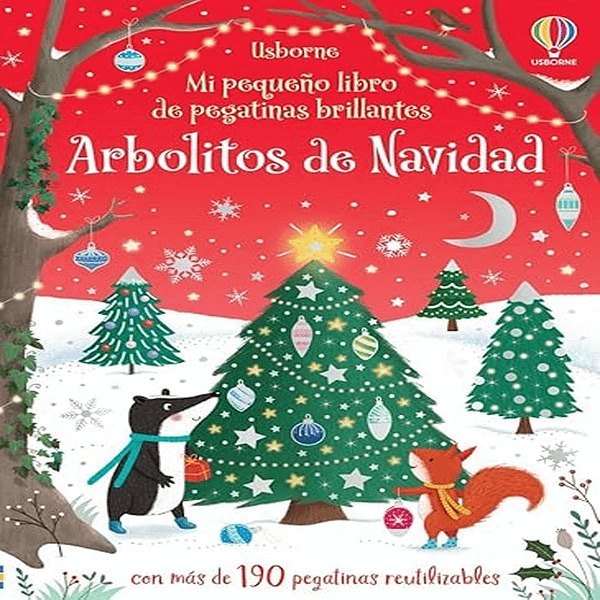 ARBOLITOS DE NAVIDAD PEGATINAS USBORNE