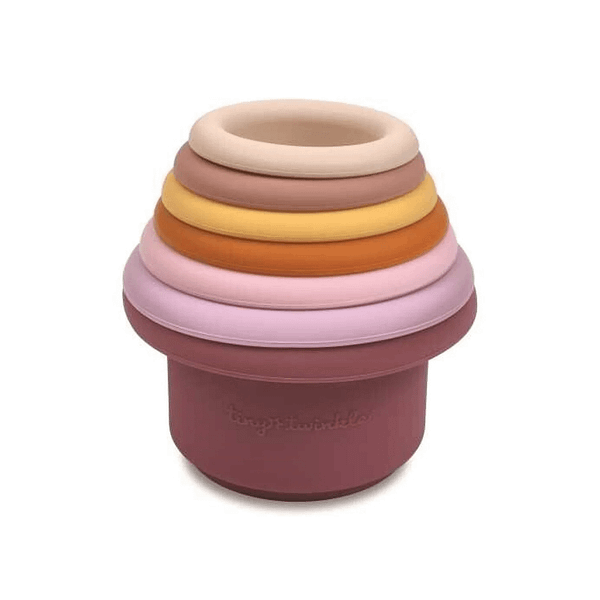 JUEGO DE 7 VASOS APILABLES MALVAS-TINY TWINKLE