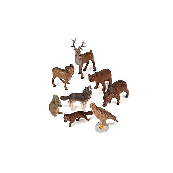 BOTE FIGURAS ANIMALES BOSQUE-MINILAND