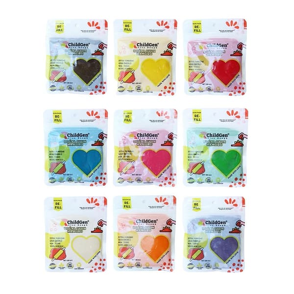 BOLSITAS DE PLASTILINA NATURAL (9) - CHILDGEN