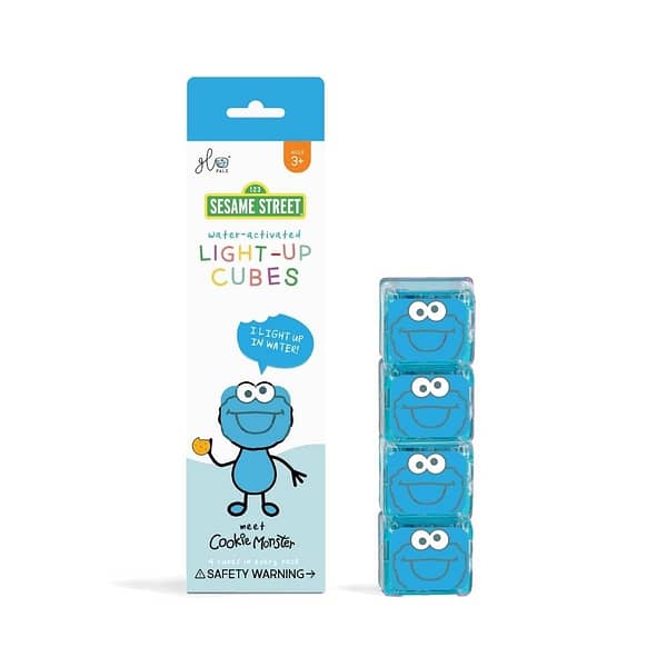 CAJA 5 Set Cubos luz COOKIE MONSTER-GLO PALS