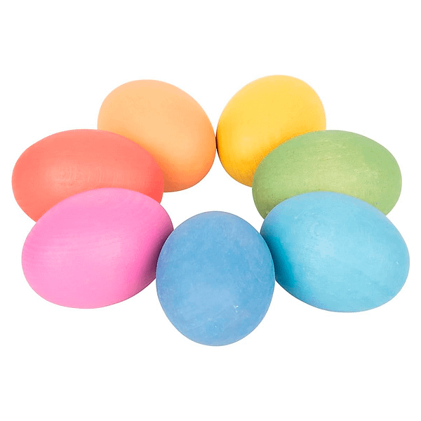 Huevos de madera arcoiris-TICKIT
