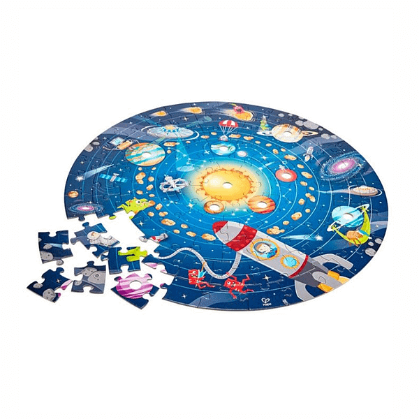 PUZZLE SISTEMA SOLAR CON PLANETAS DE MADERA-HAPE
