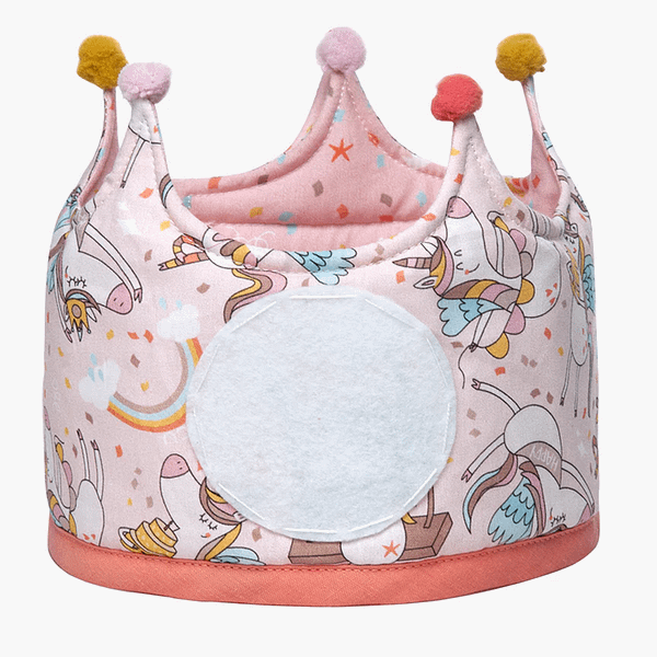 CORONA CUMPLEAÑOS REVERSIBLE UNICORNIOS