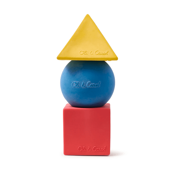 3 FIGURAS GEOMÉTRICAS COLORES PRIMARIOS BLOQUES APILABLES-OLI&CAROL