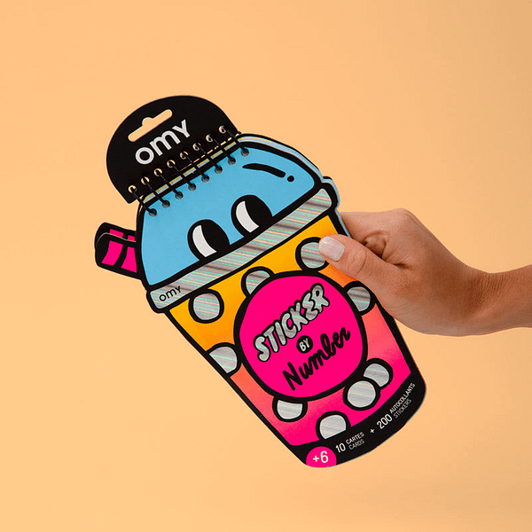 LIBRETA PEGATINAS BUBBLE TEA-OMY