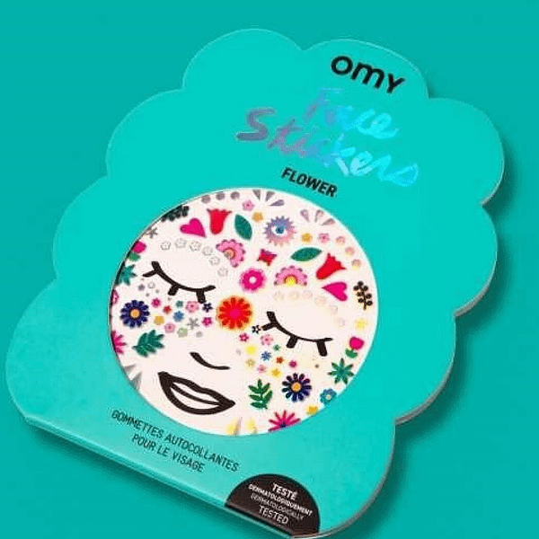 PEGATINAS CARA FLORES-OMY