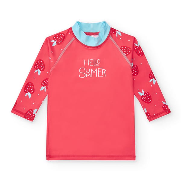 CAMISETA DE BAÑO MANGA LARGA UPF+50 STRAWBERRIES-BTBOX