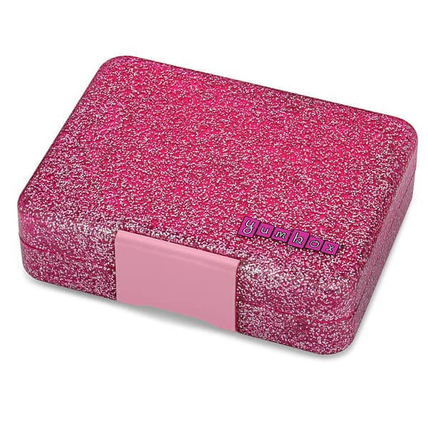 FIAMBRERA YUMBOX SNACK 3 COMPARTIMENTOS-PINK GLITTER