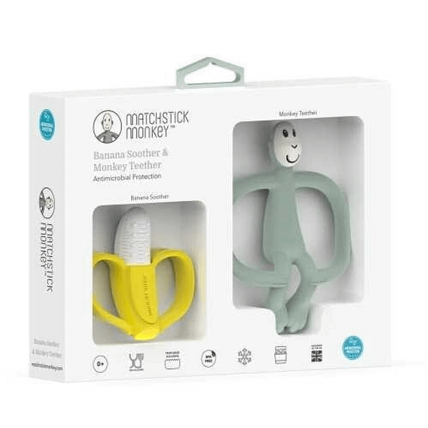 SET REGALO BANANA&MONKEY VERDE MENTA