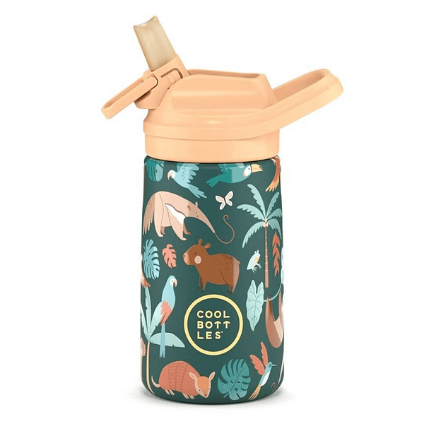 BOTELLA DE AGUA The Kiddie Bottle - Rainforest Refuge 350ml-COOL BOTTLES<