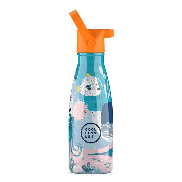 BOTELLA DE AGUA The Kids Bottle - Sea World 260ml-COOL BOTTLE