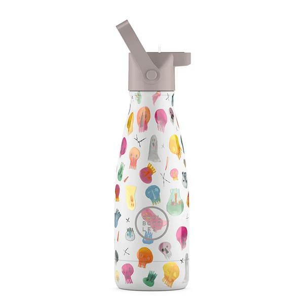 BOTELLA DE AGUA The Kids Bottle - Crazy Skulls 260ml- COOL BOTTLES
