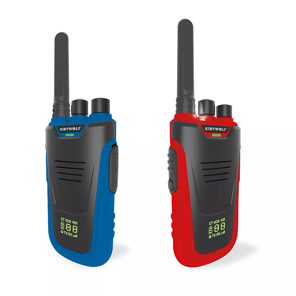 WALKIE TALKIE AZUL-ROJO-KIDYWOLF